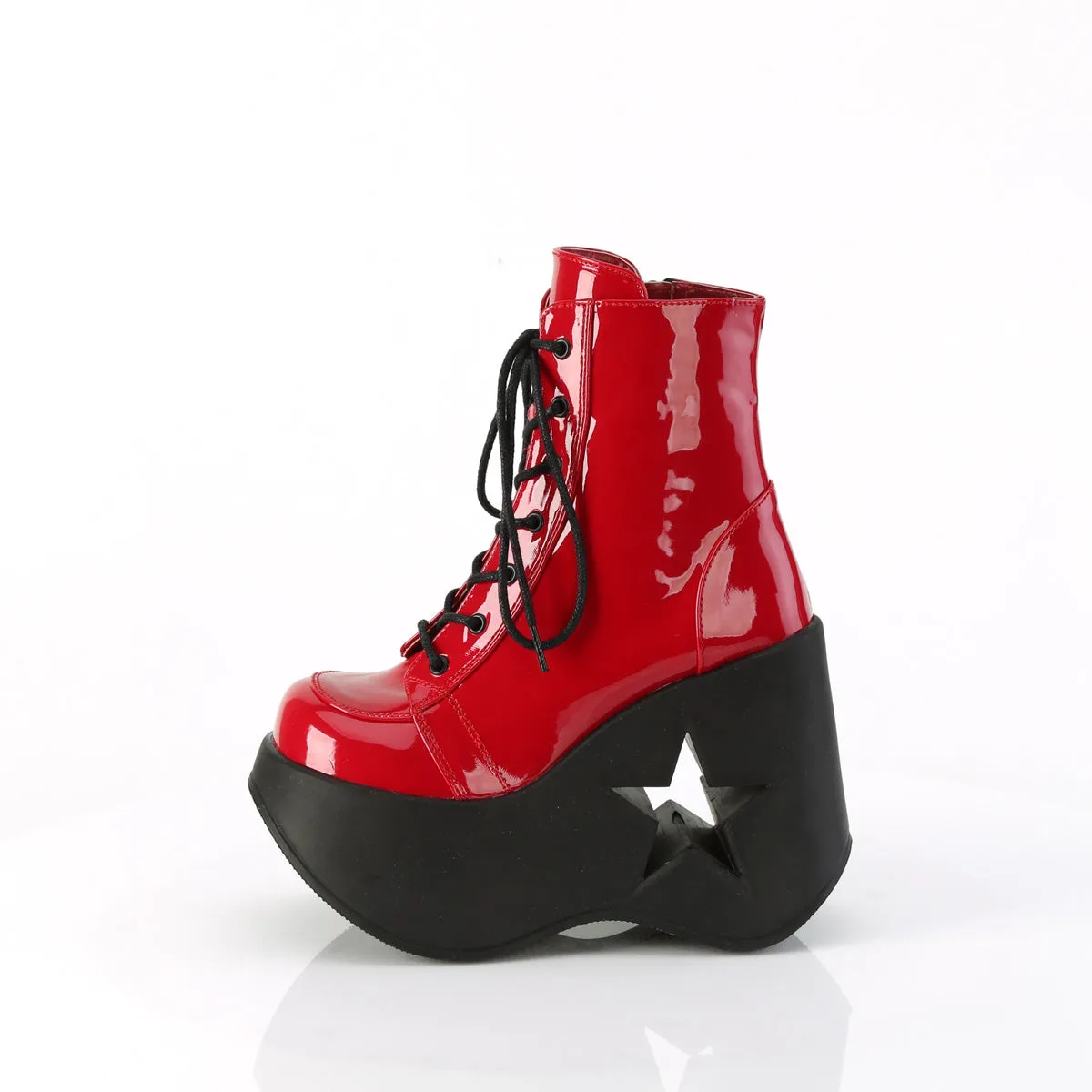 5 Inch Platform DYNAMITE-106 Red Patent