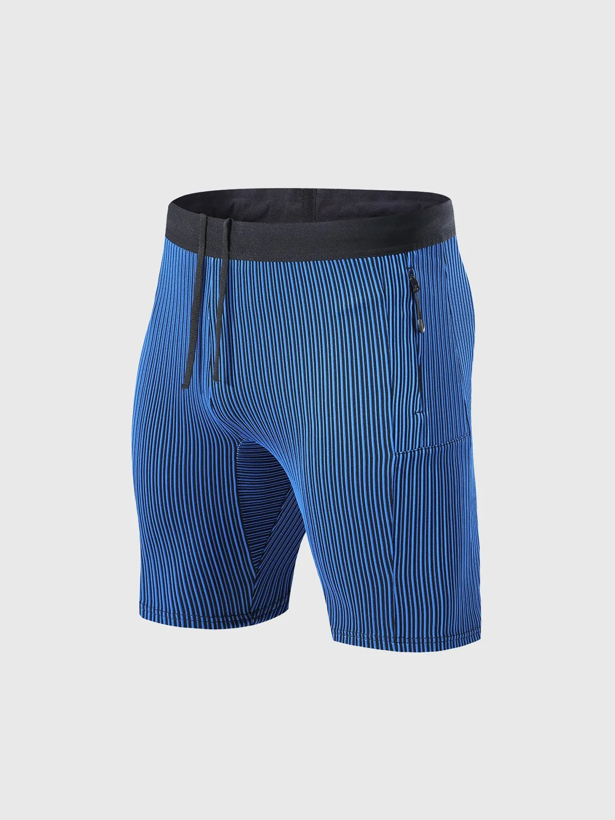 8" Pro Compression Lined Running Short with Zip Pockets