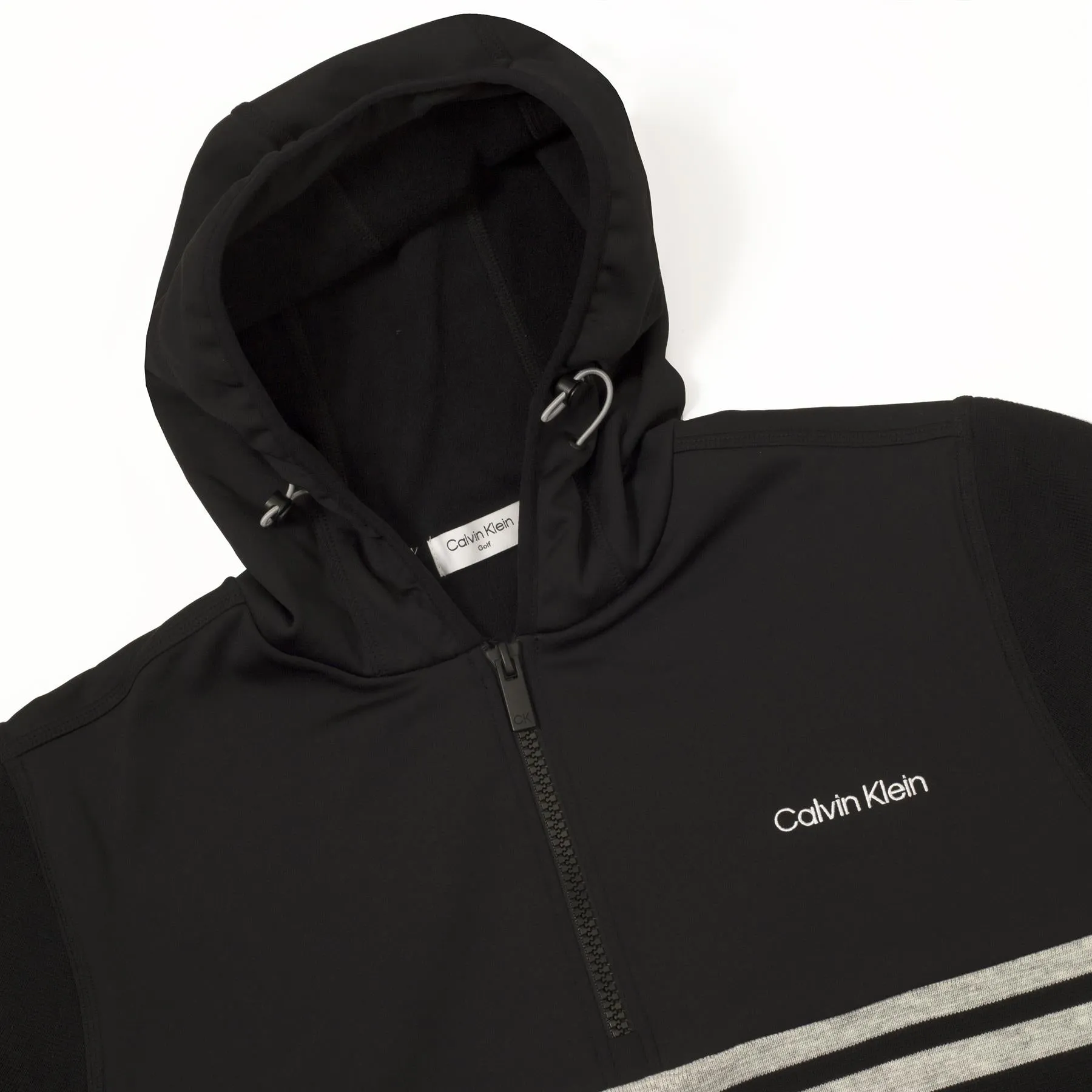 Addington Hybrid Half Zip Hoodie Black Marl - AW23