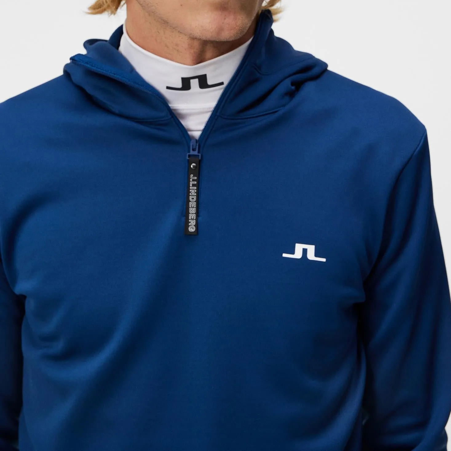 Aerial Quarter Zip Hoodie Estate Blue - AW23