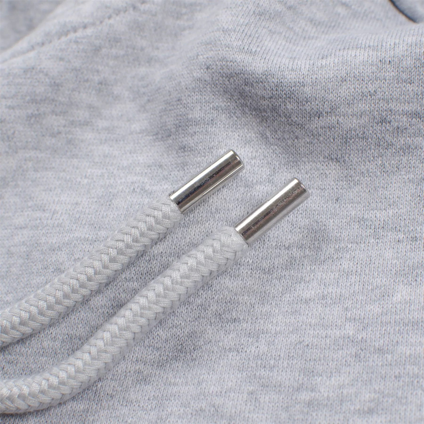 Alpha Zip Hood Stone Grey Melange - SS23