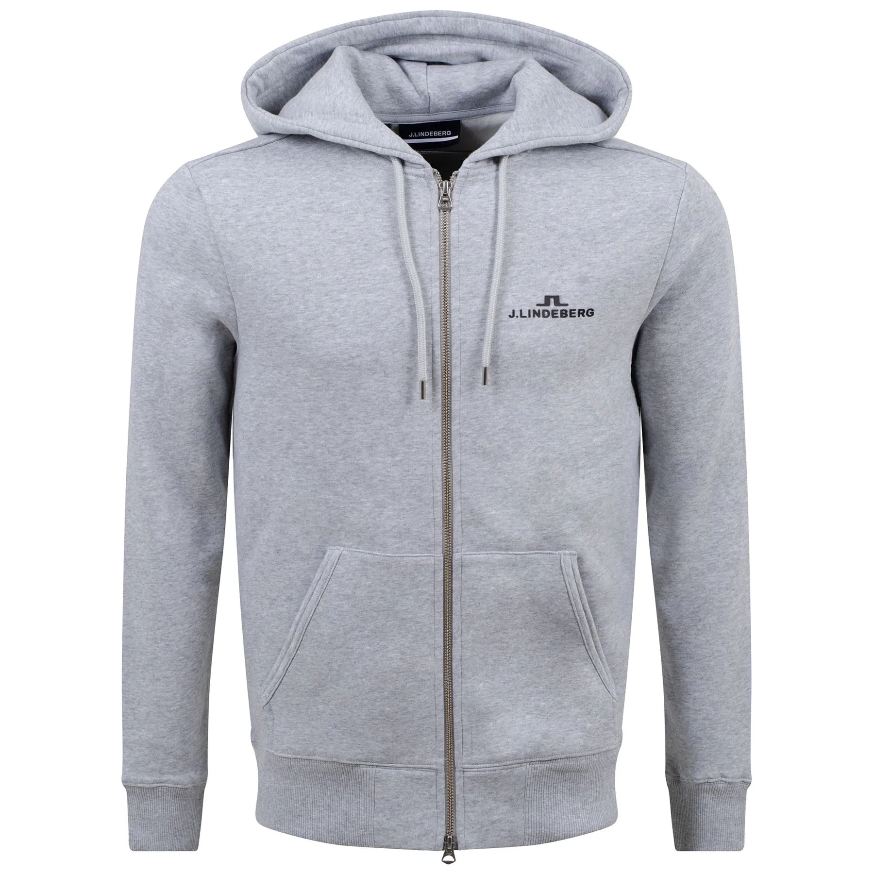 Alpha Zip Hood Stone Grey Melange - SS23