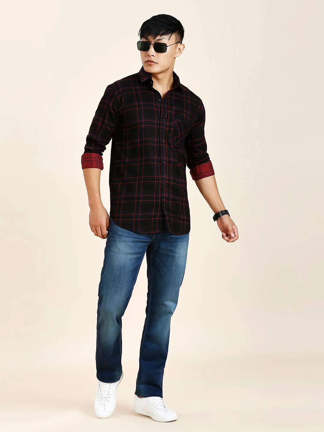 Angeles Checked Men's Shirt