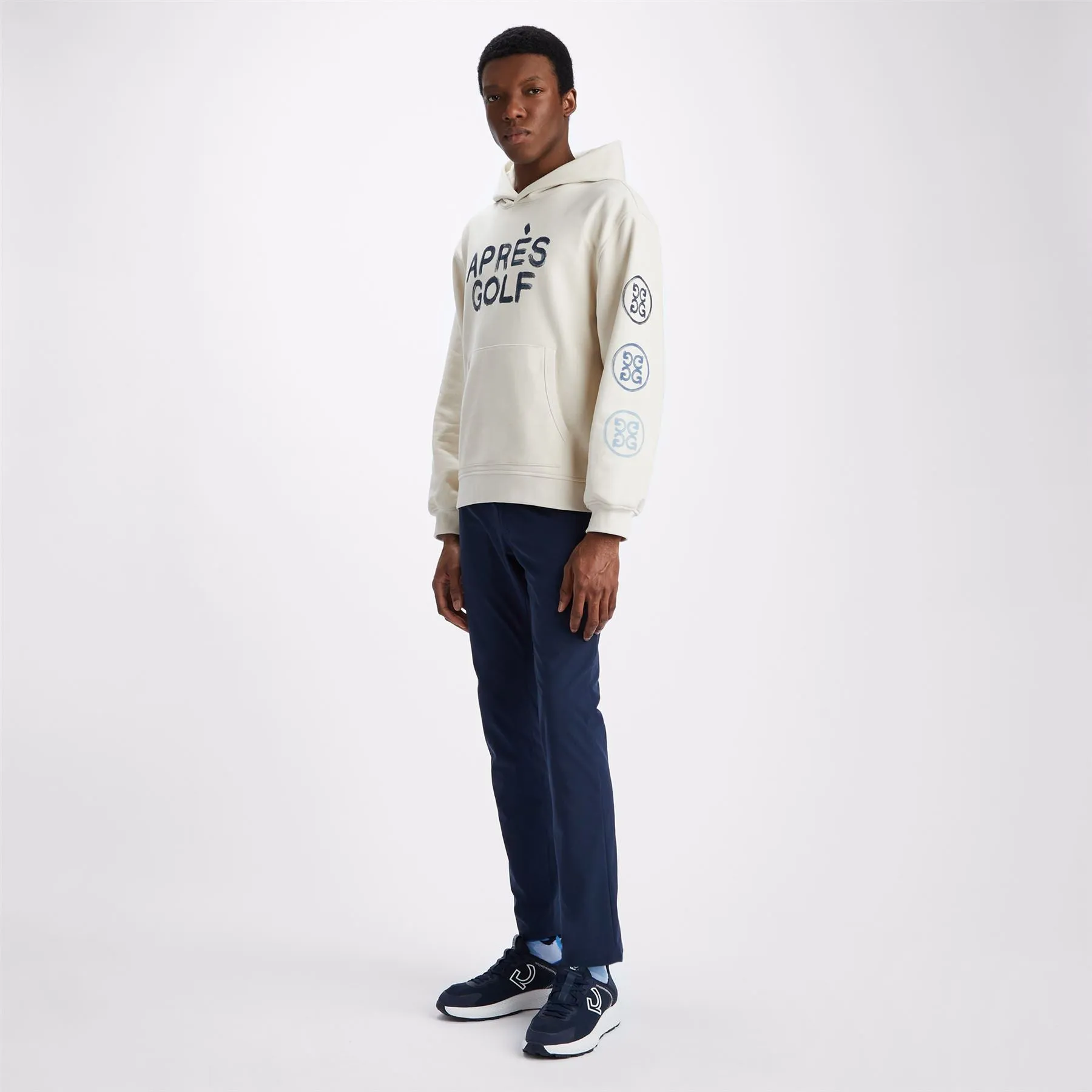 Apres Golf French Terry Oversized Fit Hoodie Stone - AW23