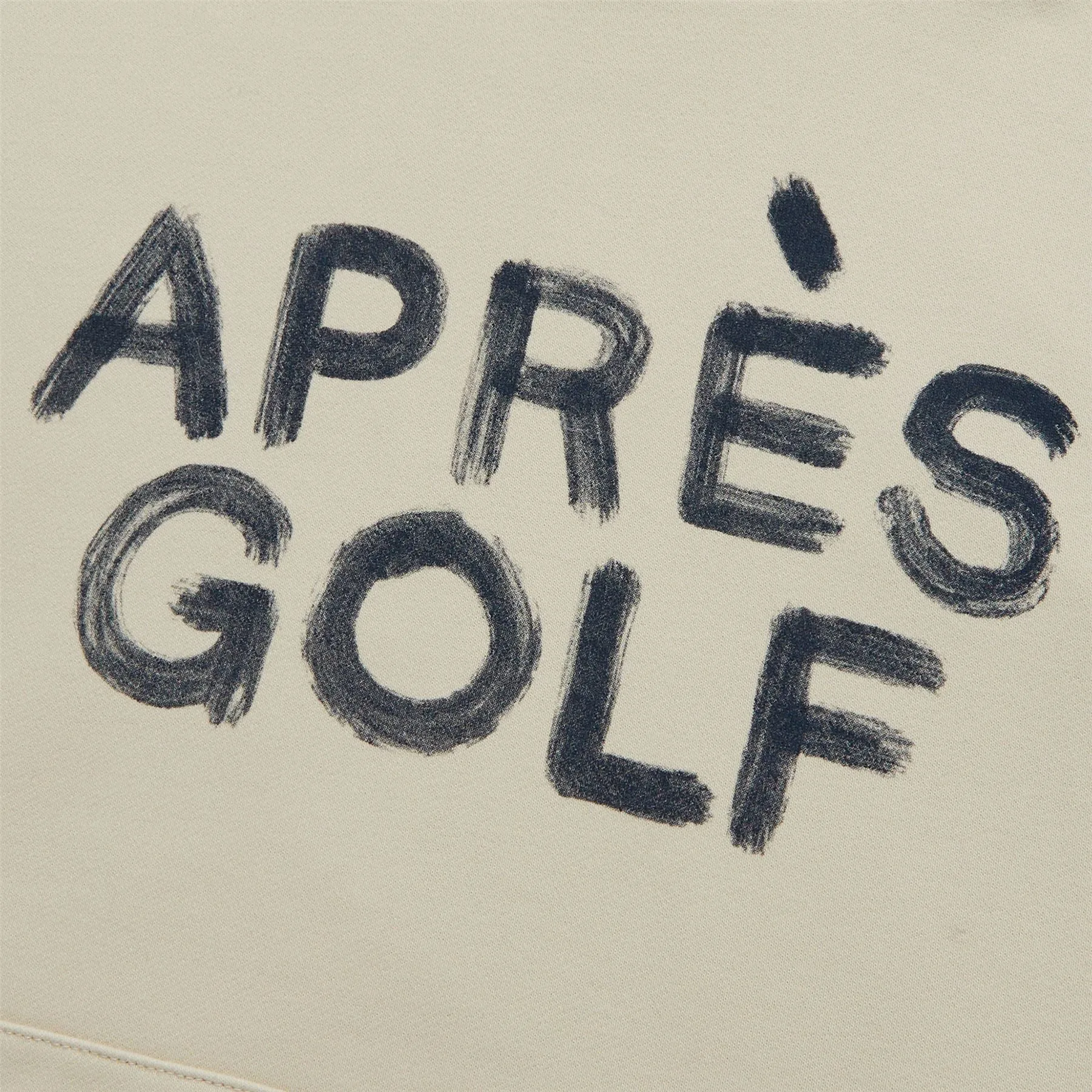 Apres Golf French Terry Oversized Fit Hoodie Stone - AW23