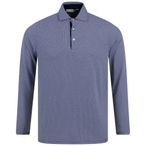 Ashton Comfort Fit Luxe Tech LS Polo Atlanta Blue - 2024