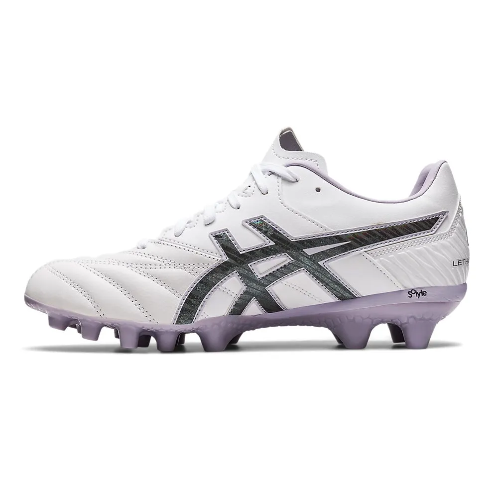 Asics Lethal Flash IT 2 Womens FG Football Boots (White/Gunmetal)