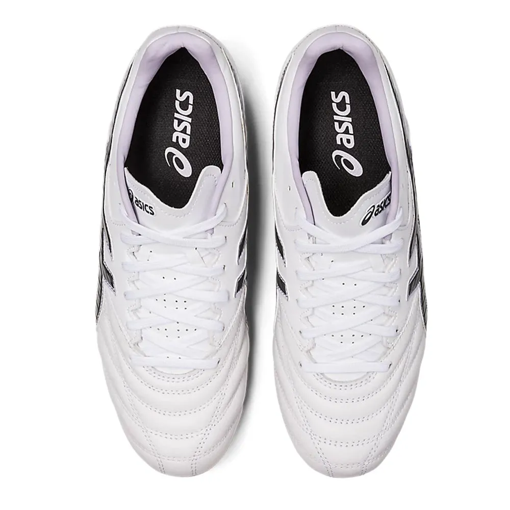 Asics Lethal Flash IT 2 Womens FG Football Boots (White/Gunmetal)