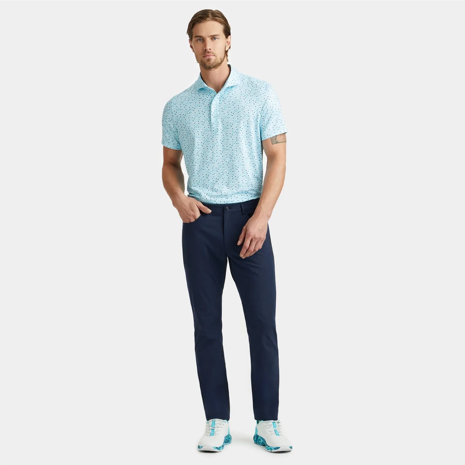 AYI Papi Tech Jersey Polo Daybreak Blue - SS24