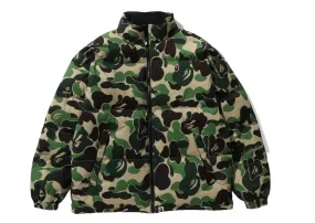 BAPE ABC CAMO REVERSIBLE DOWN JACKET GREEN