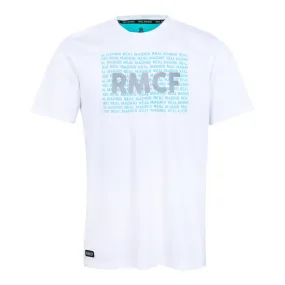 Bernabéu Neon Lights Camiseta Hombre Estampado RMCF Blanco