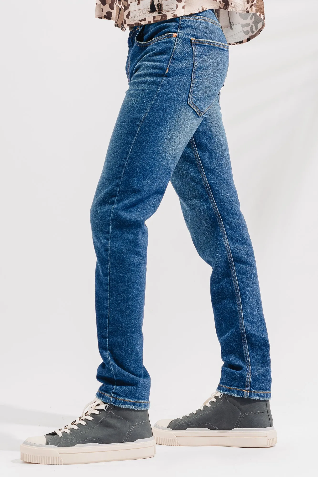 Blue Slim Mens Jeans (Plus Size)