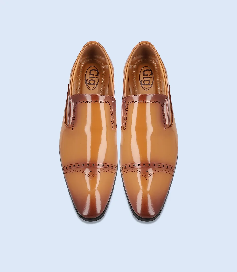 BM5052-TAN-Men Formal Slip-on's