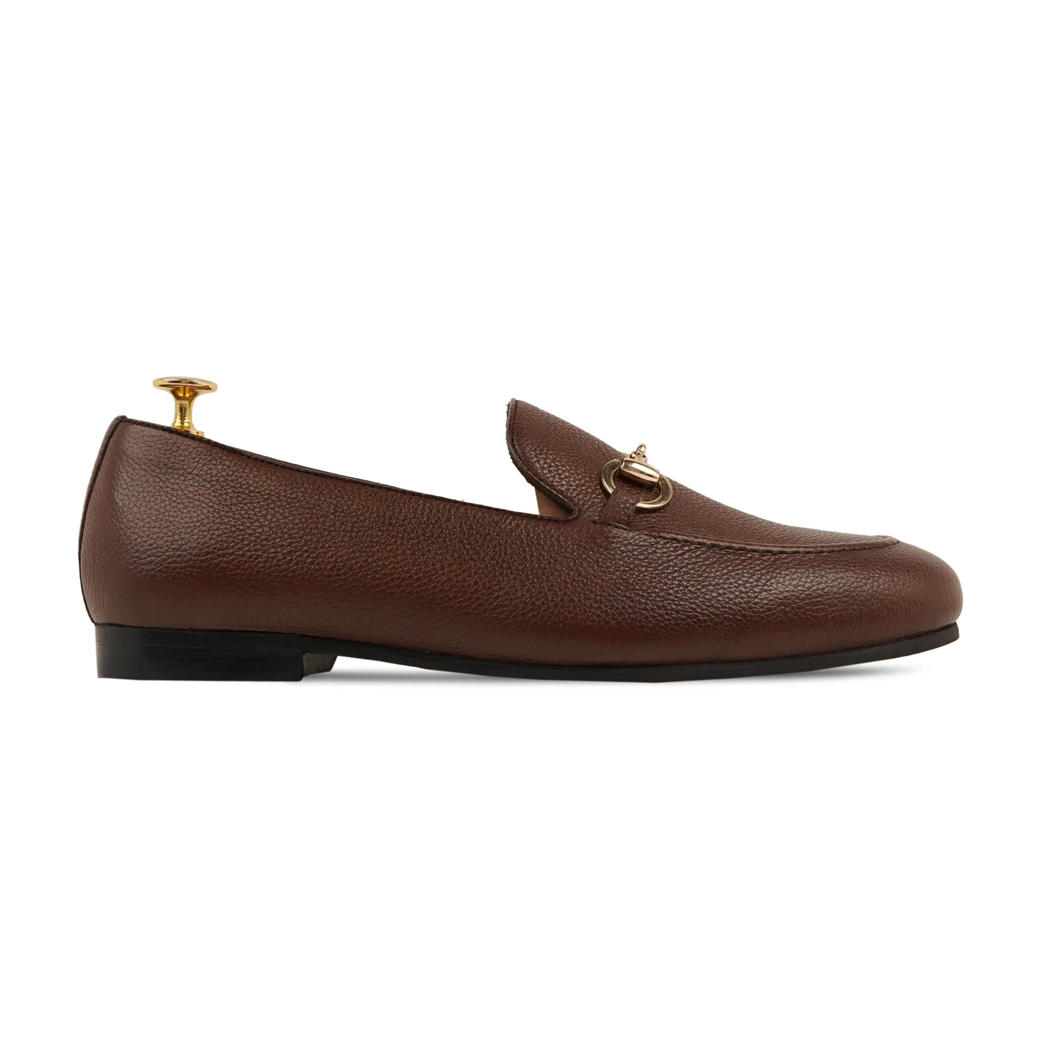 BYRON - BROWN PEBBLE GRAIN LOAFER