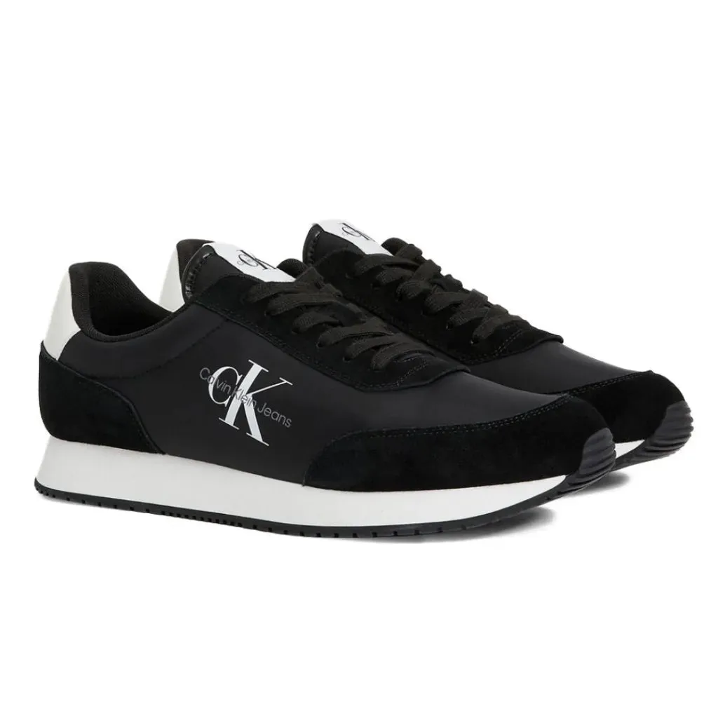 Calvin Klein Jeans Retro Runner SU-NY Mono Trainer - BLKWHT