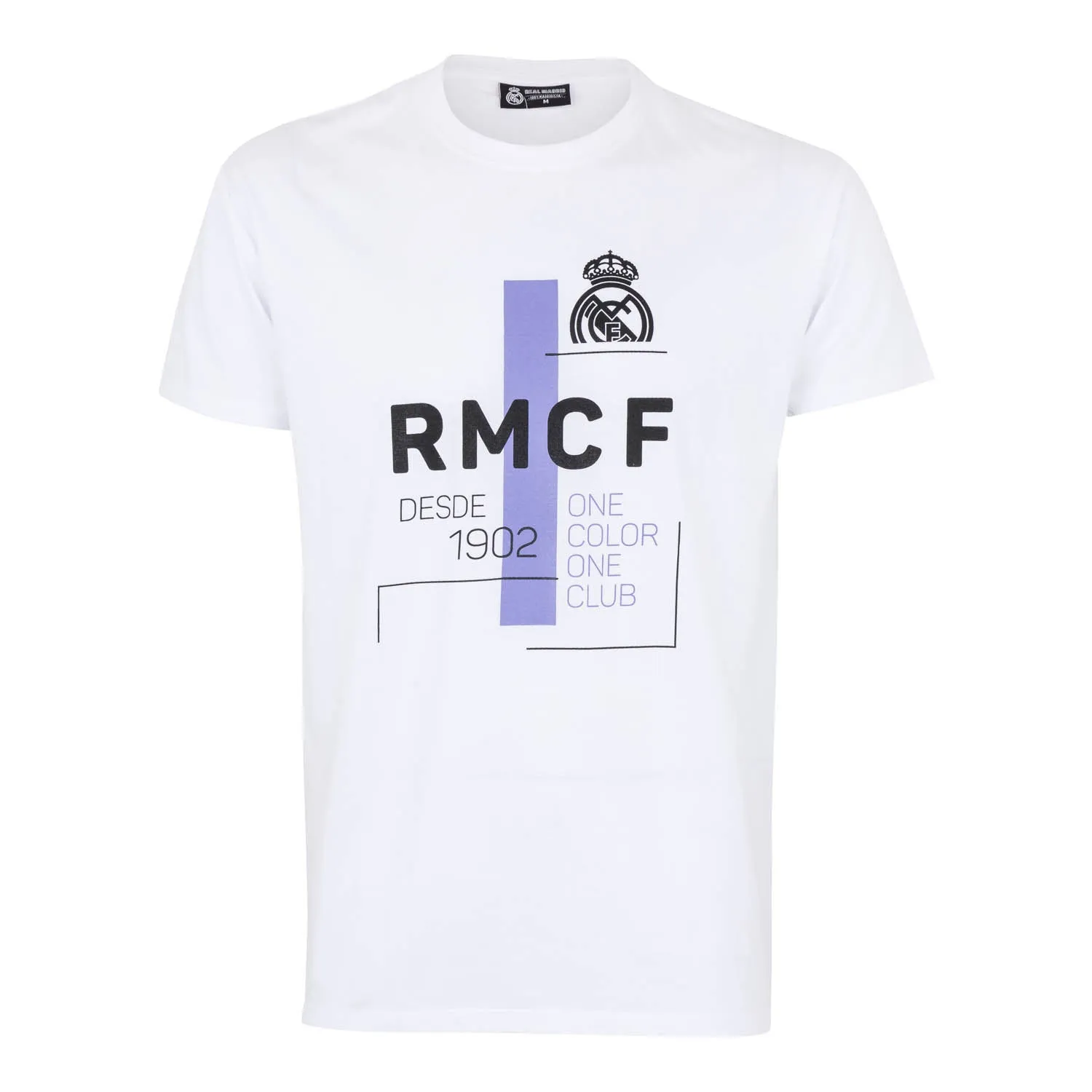 Camiseta Hombre RMCF Blanca/Morada