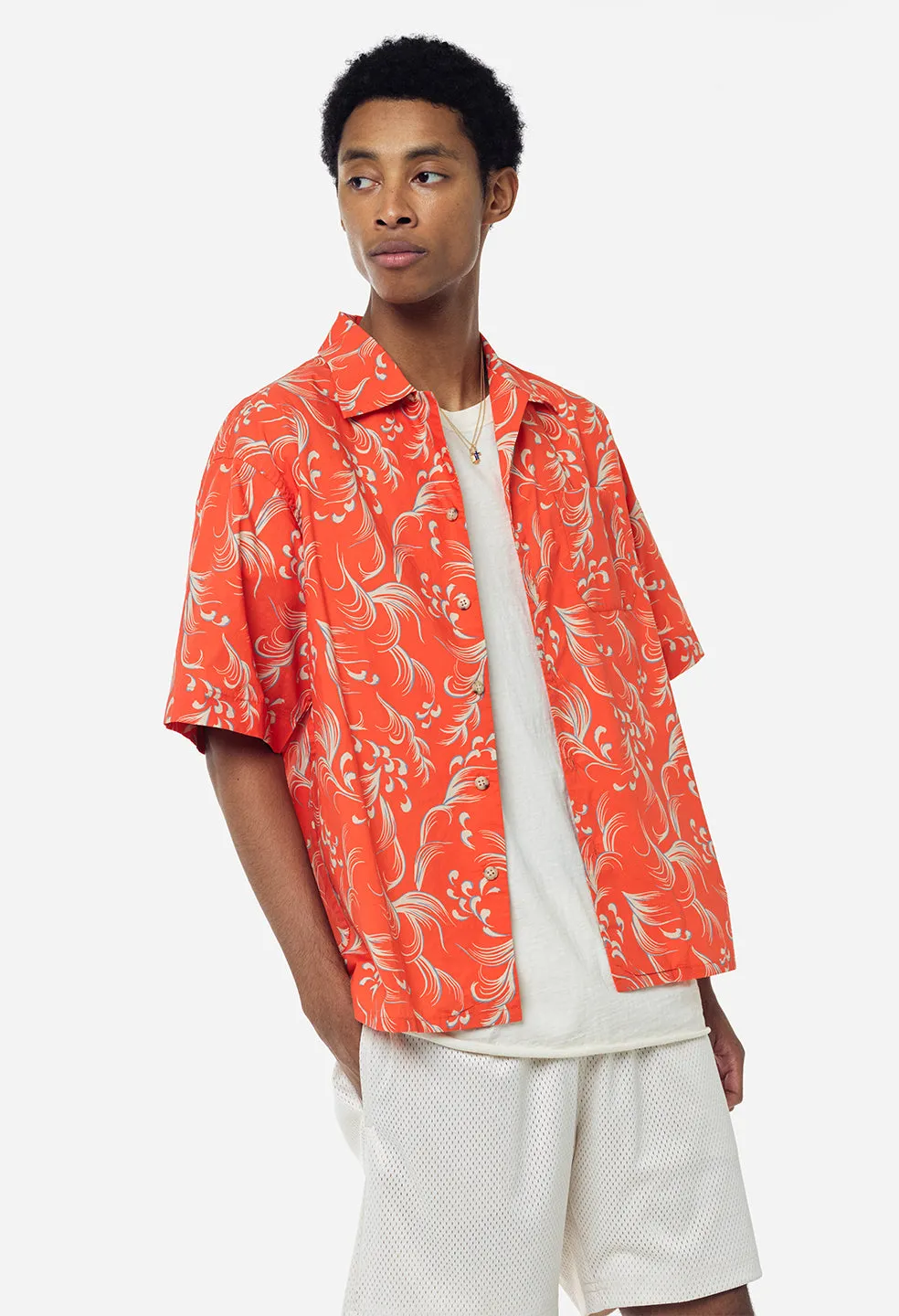 Camp Shirt / Orange Kaze