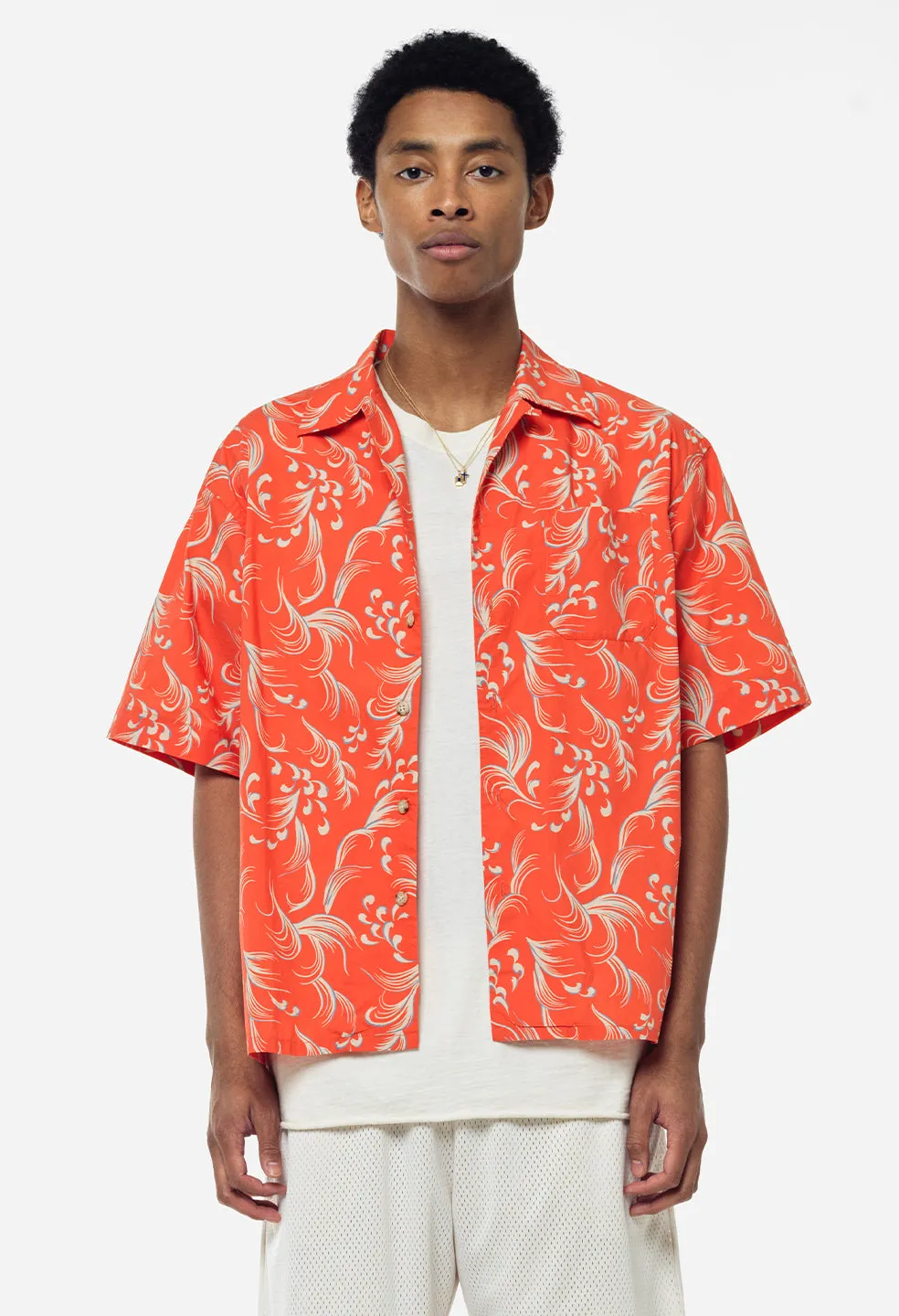 Camp Shirt / Orange Kaze