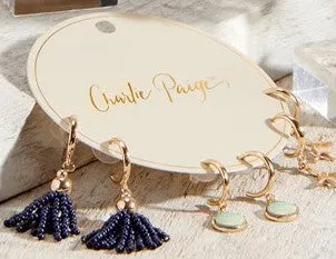 Charlie Paige Charm Earring Set