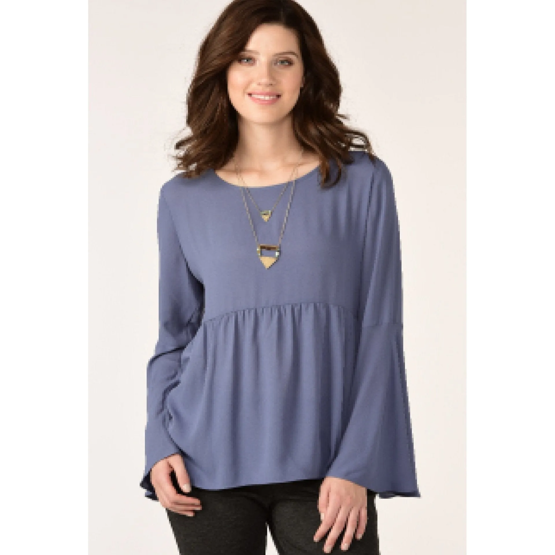 Charlie Paige Zoe Blouse - Infinity Blue