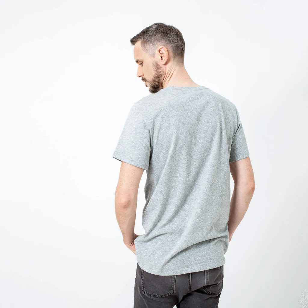 Cotton Tall Crew | Grey Marle