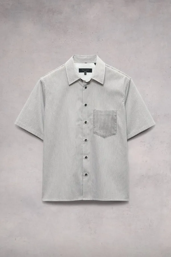 Dalton Striped Cotton Nylon Shirt