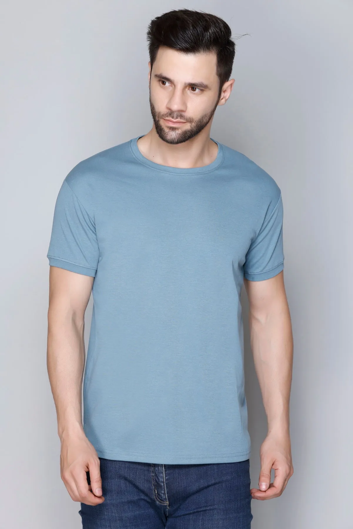 Derby Men's Round Neck Casual T-shirts