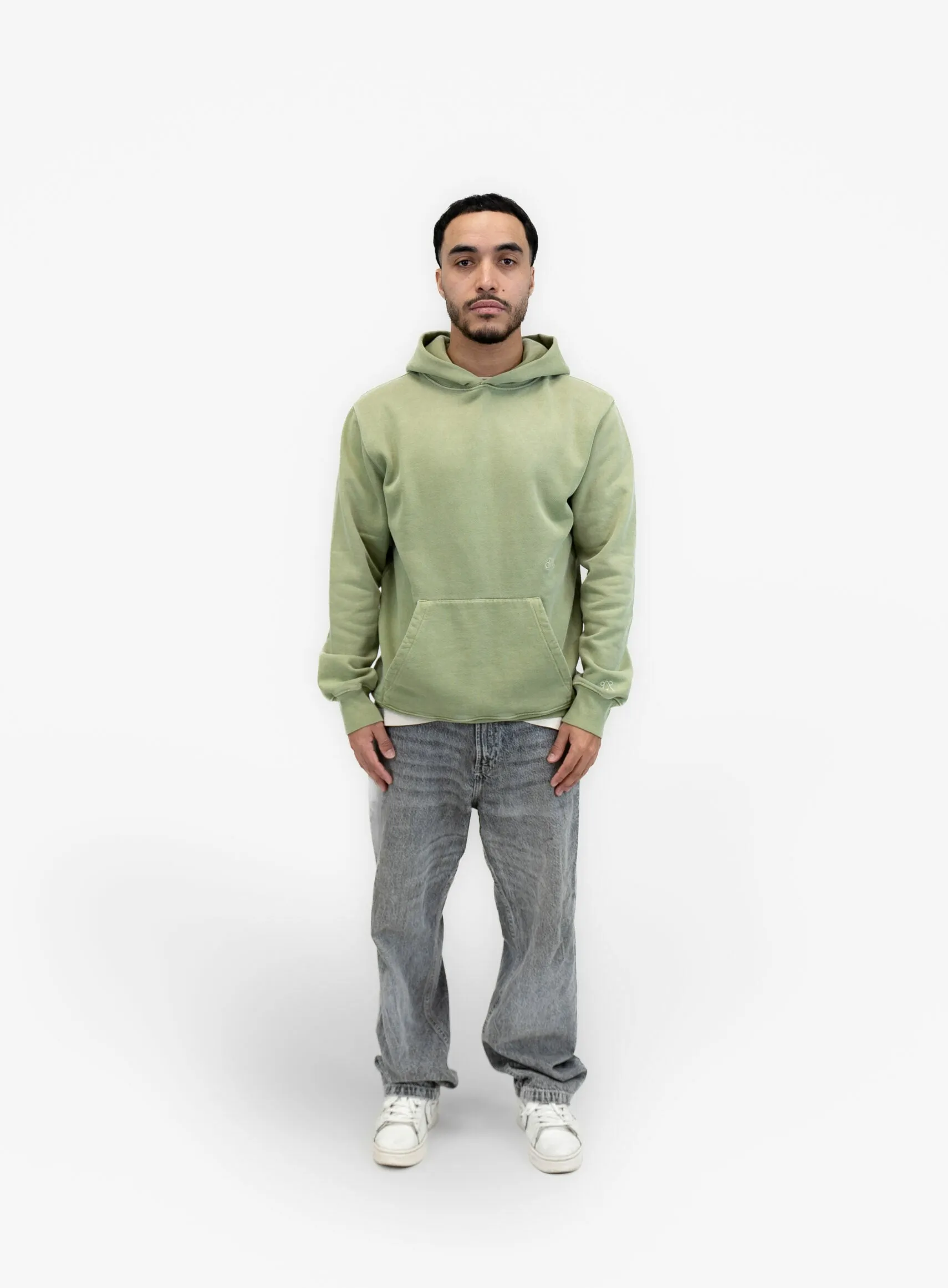 Doxa Men's Mineral-Dyed Organic Hoodie  | Green