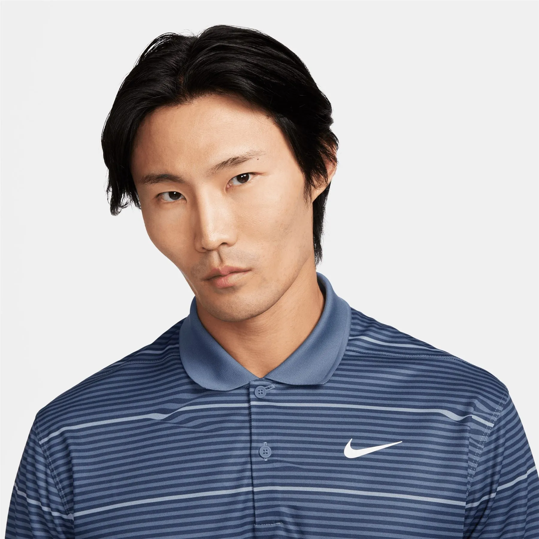 Dri-FIT Victory  Ripple Stripe Polo Midnight Navy - SS24