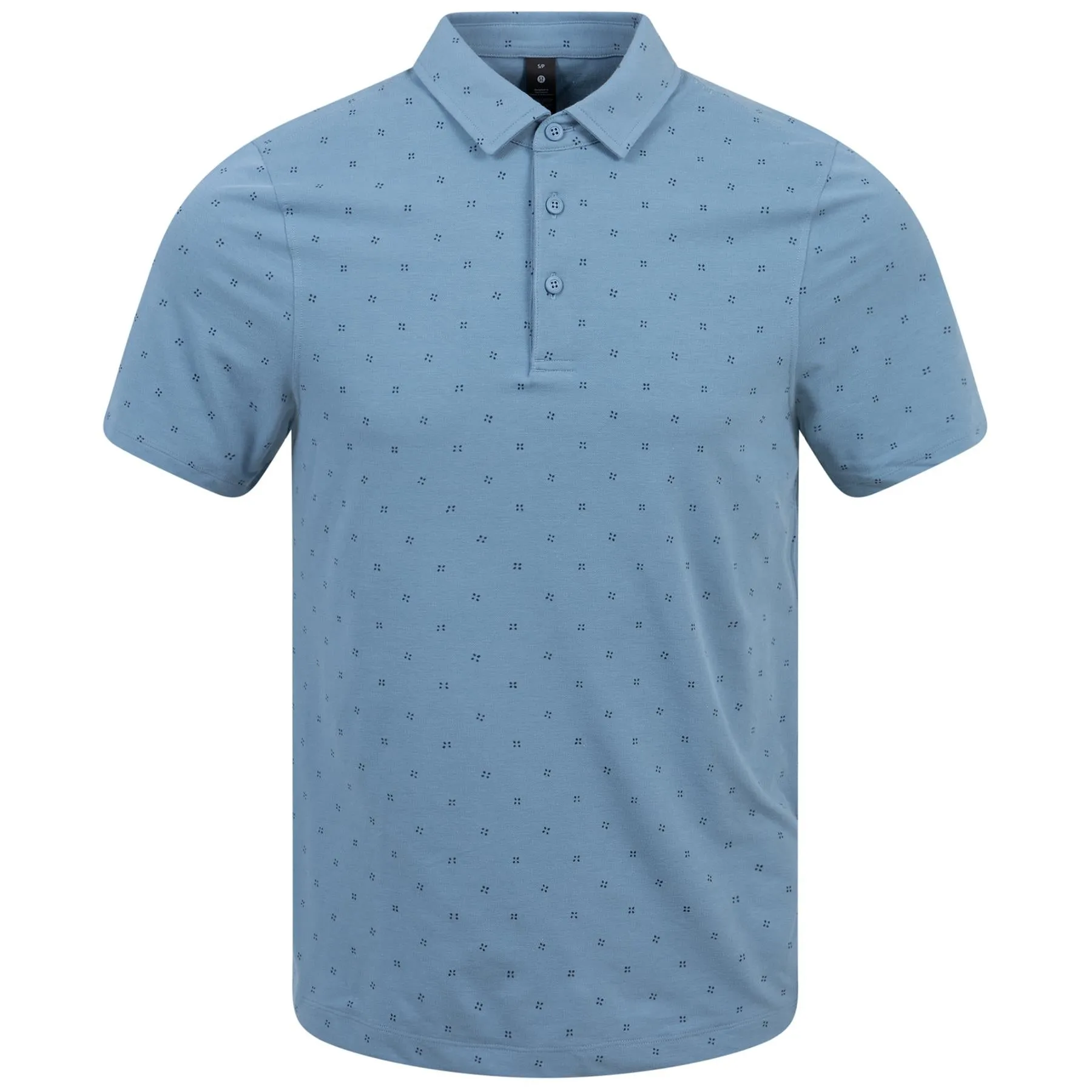 Evolution Stretch Print Polo Quad Dash/Utility Blue - SS24