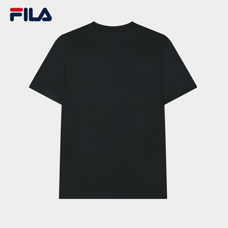 FILA CORE WHITE LINE BLUE Men Short Sleeve T-shirt