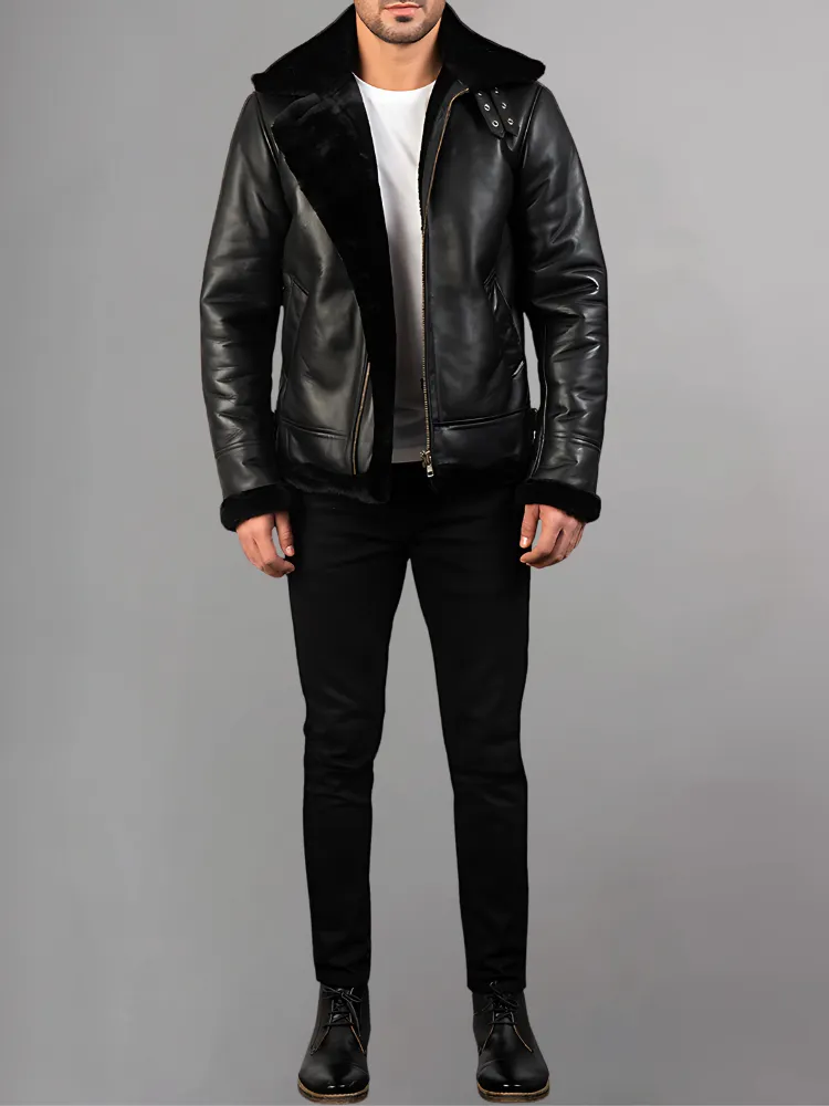 Francis B-3 Brown Leather Bomber Jacket