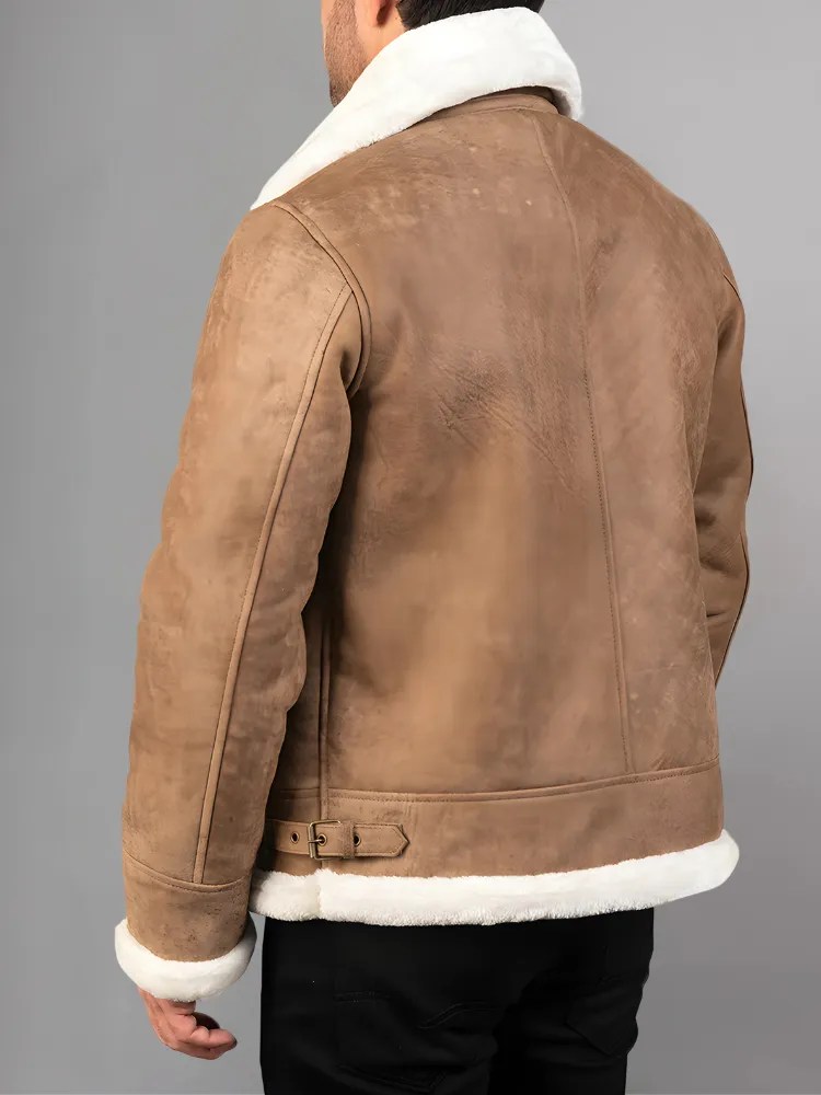 Francis B-3 Brown Leather Bomber Jacket