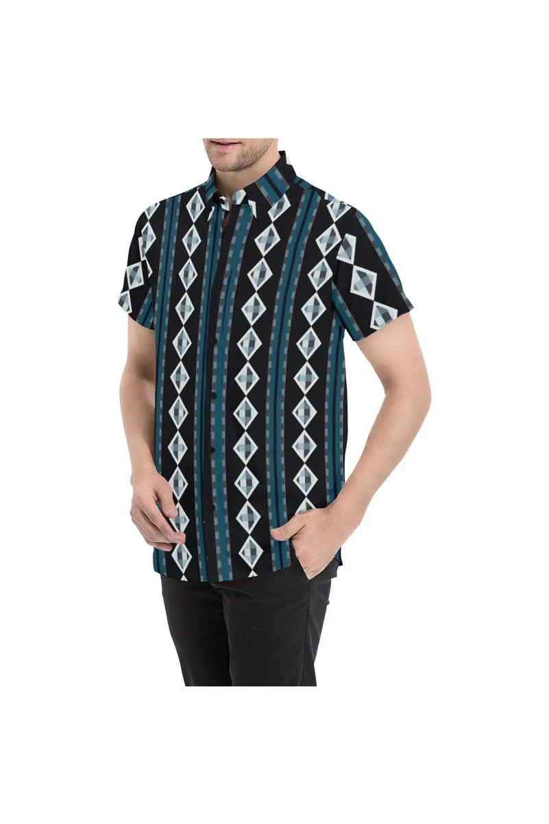 Gingham Goodness Men's All Over Print Short Sleeve Shirt