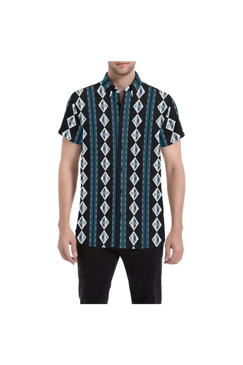 Gingham Goodness Men's All Over Print Short Sleeve Shirt