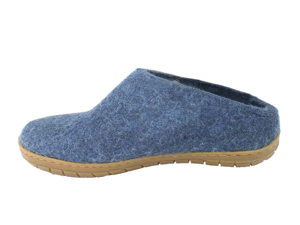 Glerups Slippers Denim Rubber Sole