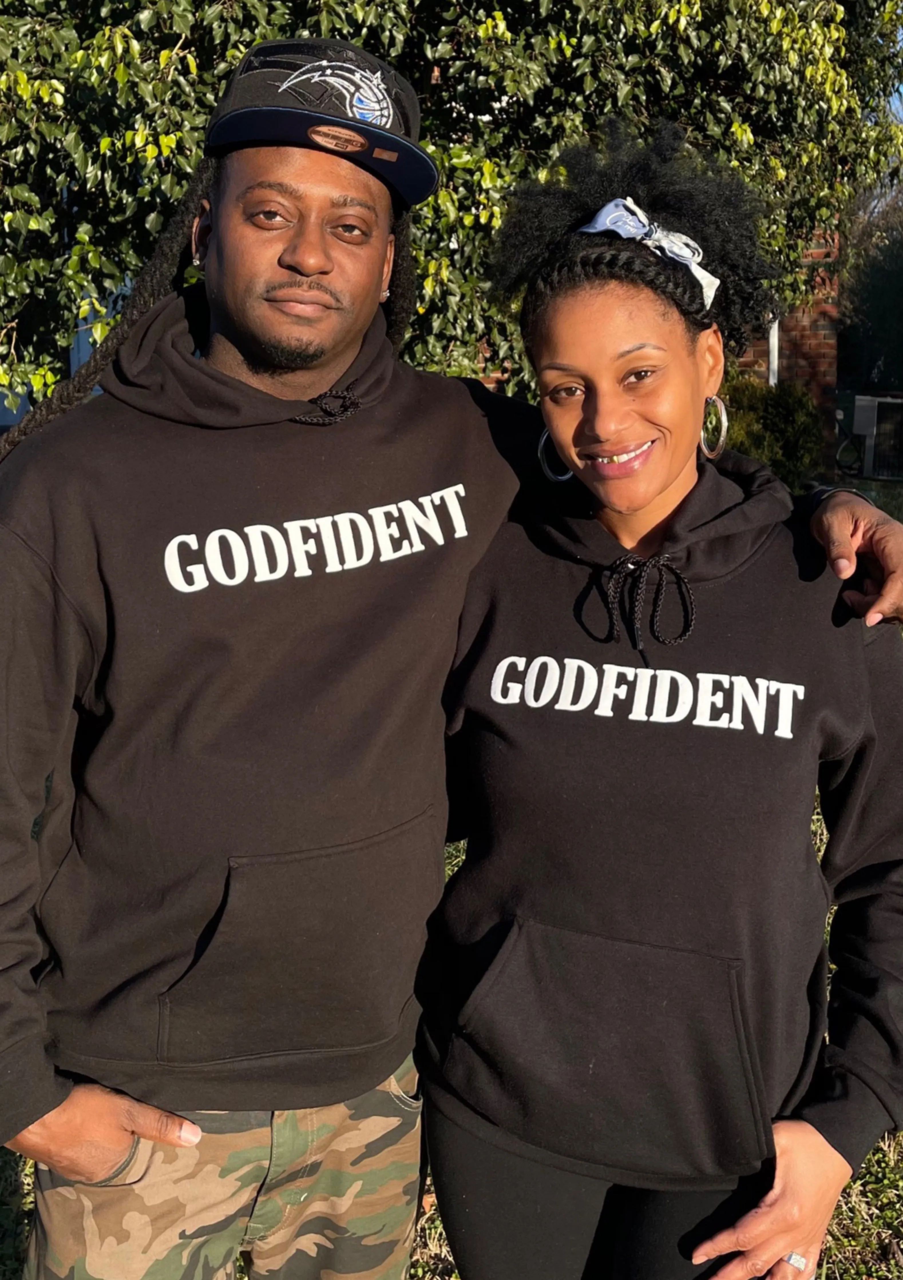 GODFIDENT Hoodie - Black and White