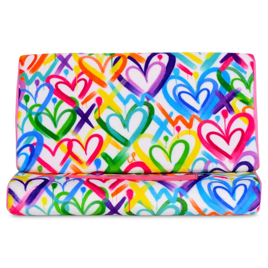 Iscream Corey Paige Hearts Tablet Pillow