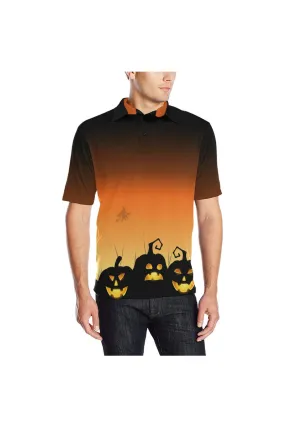 Jack O Lantern Men's Polo Shirt