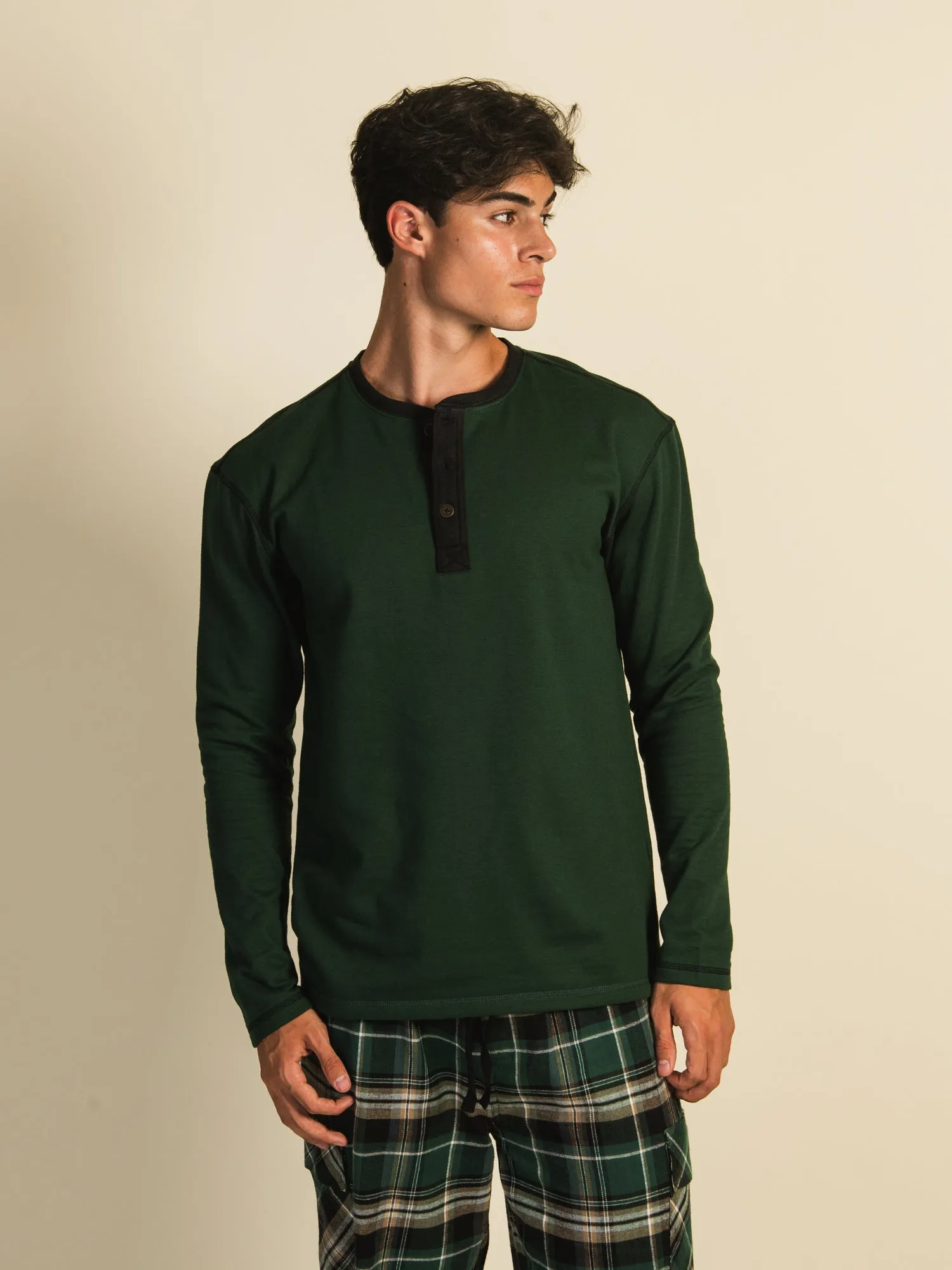 KOLBY HUGH LONG SLEEVE HENLEY