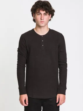 KOLBY PETE LONG SLEEVE HENLEY - CLEARANCE