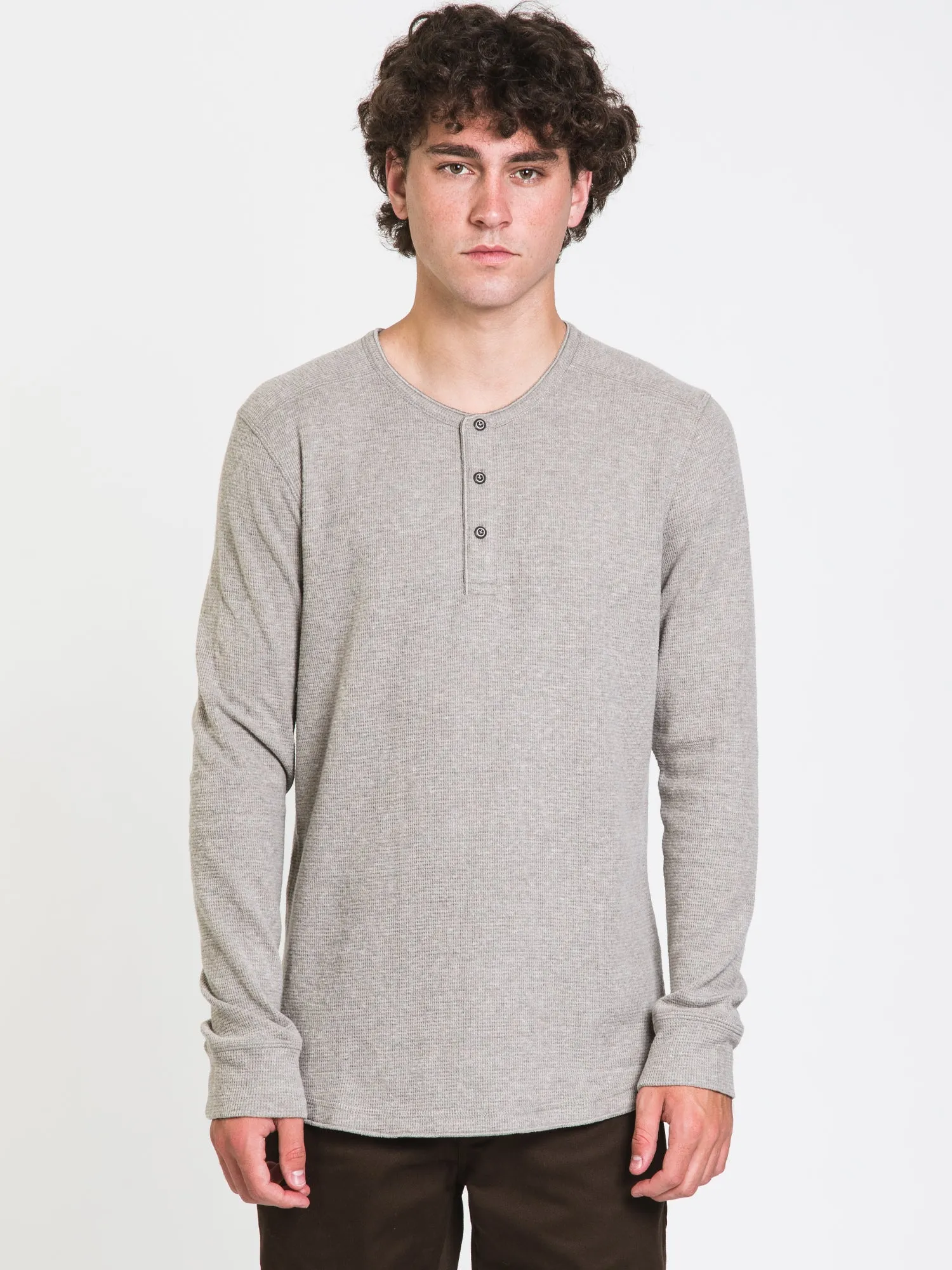 KOLBY PETE LONG SLEEVE HENLEY - CLEARANCE