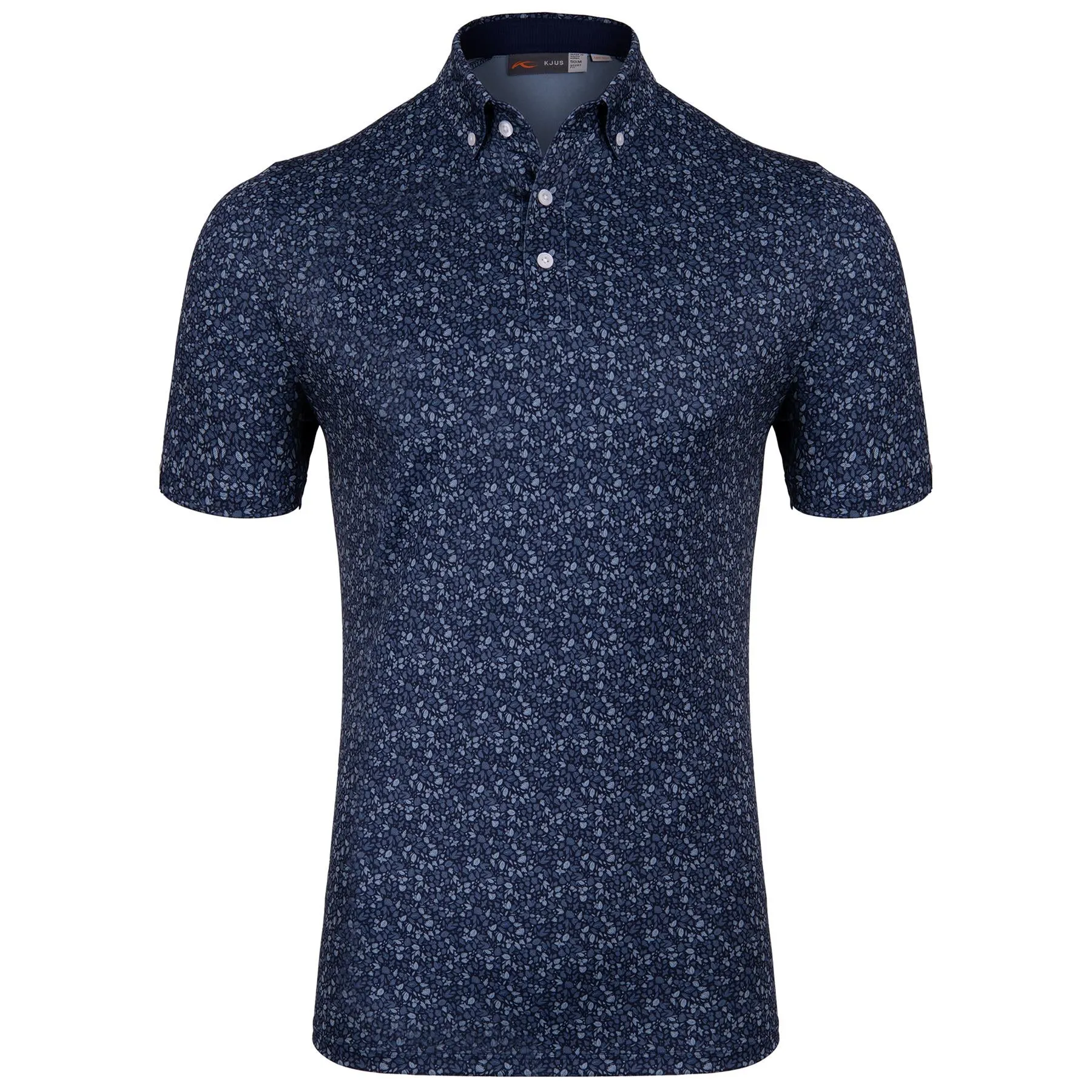 Lance Printed Polo Atlanta Blue/Steel Blue - SS24