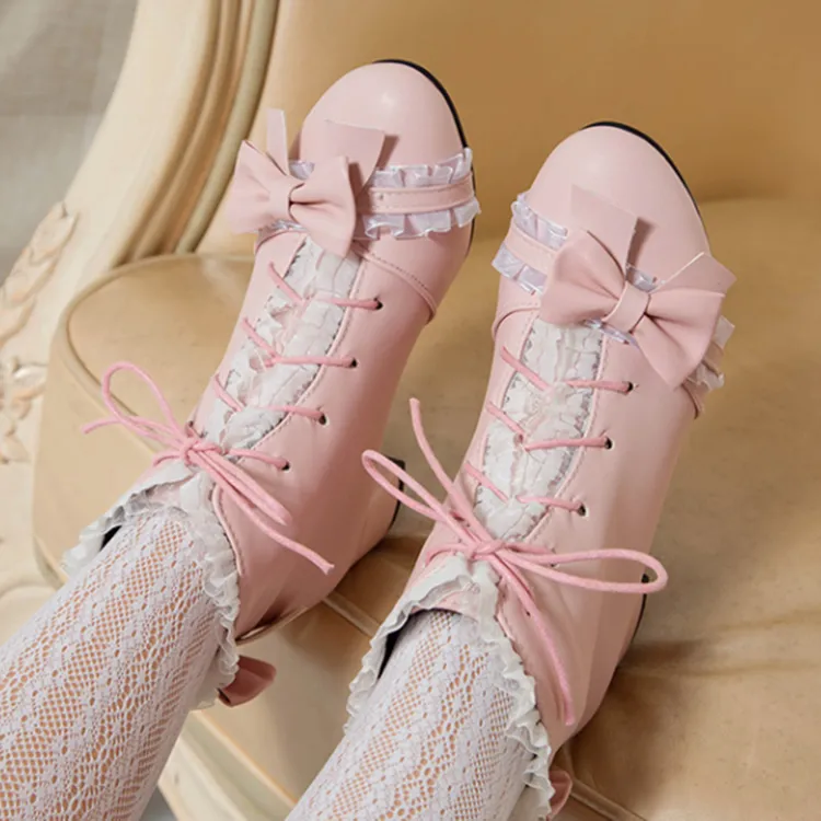 Lolita Bow Boots AD12799