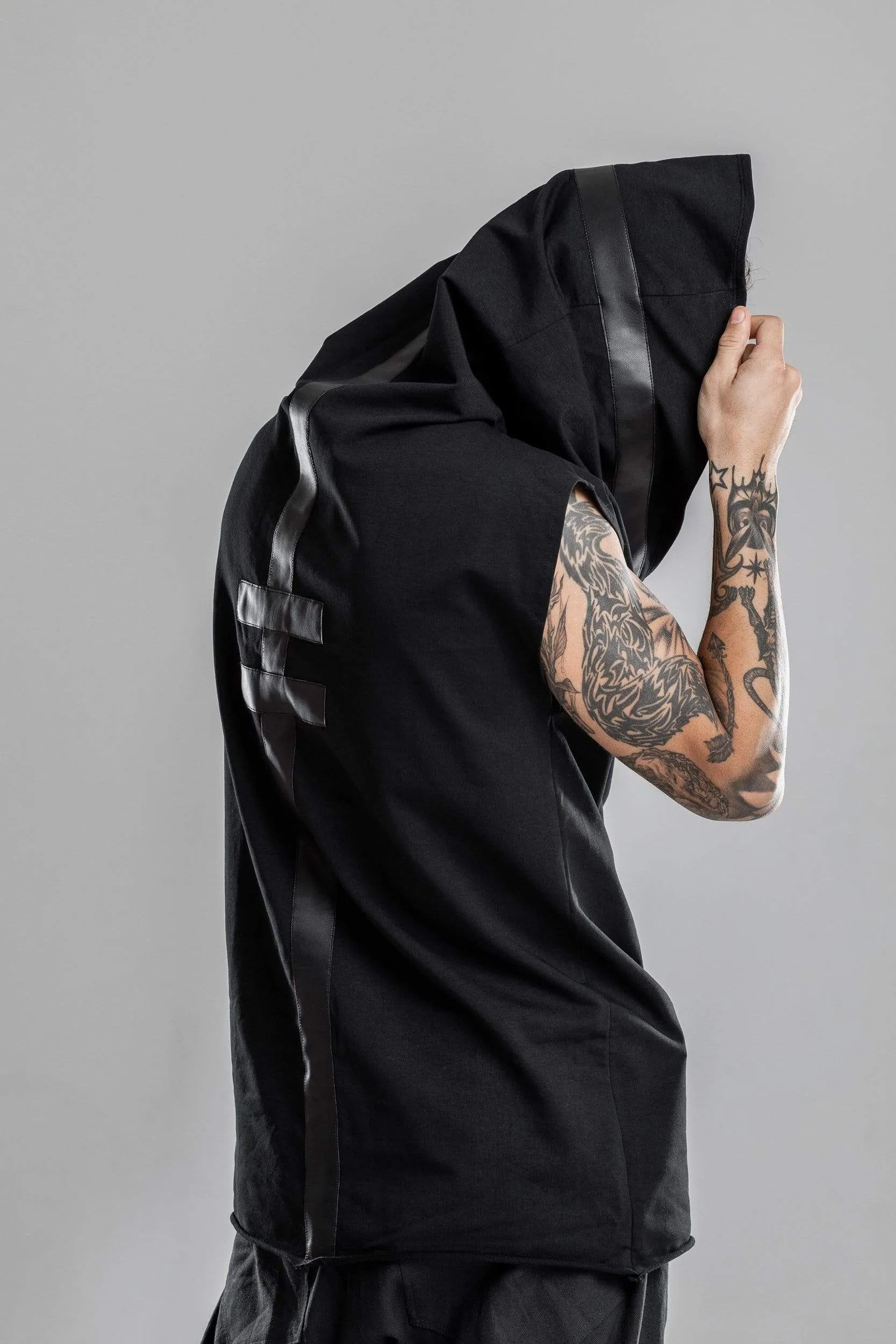 Men hooded shirt