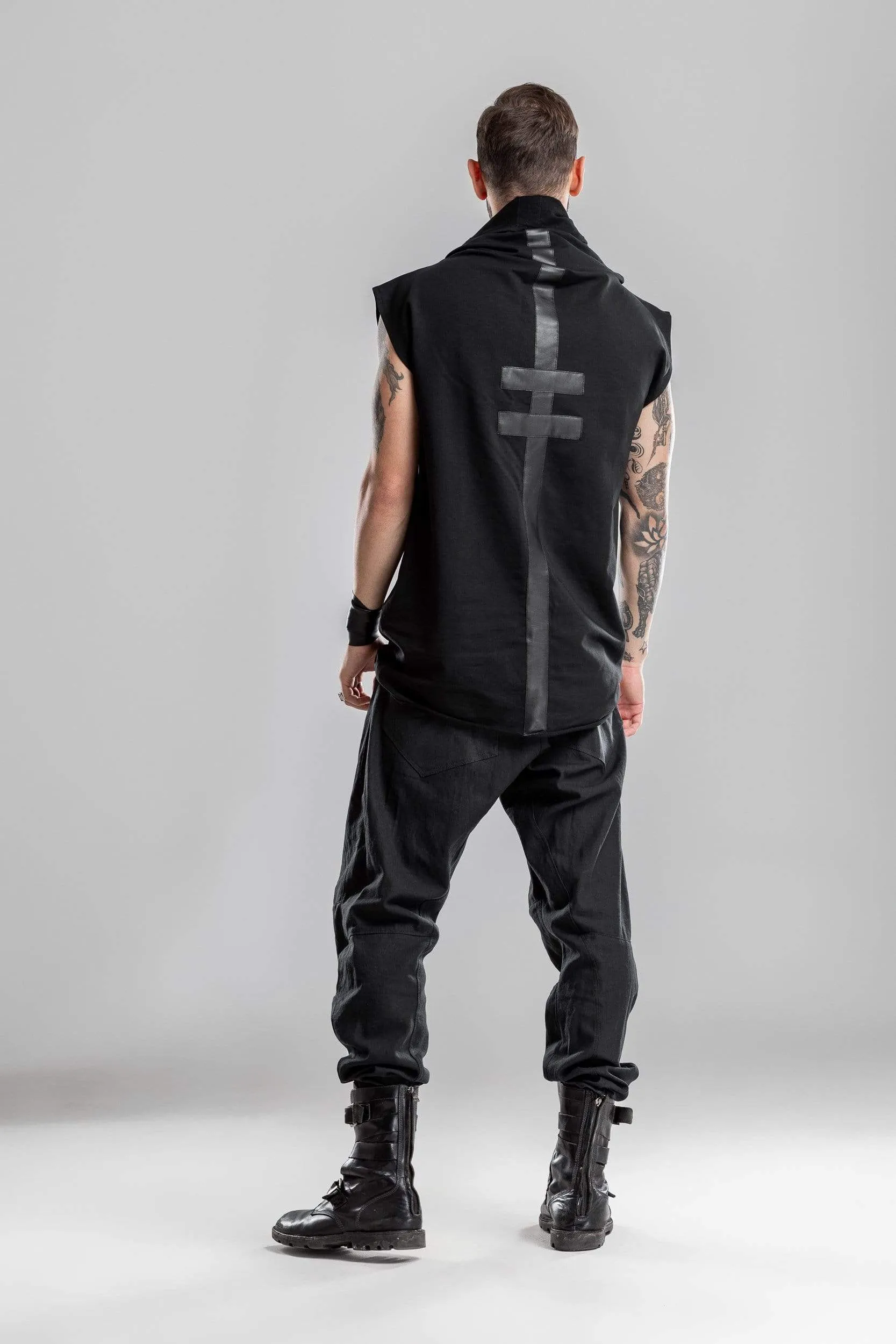 Men hooded shirt