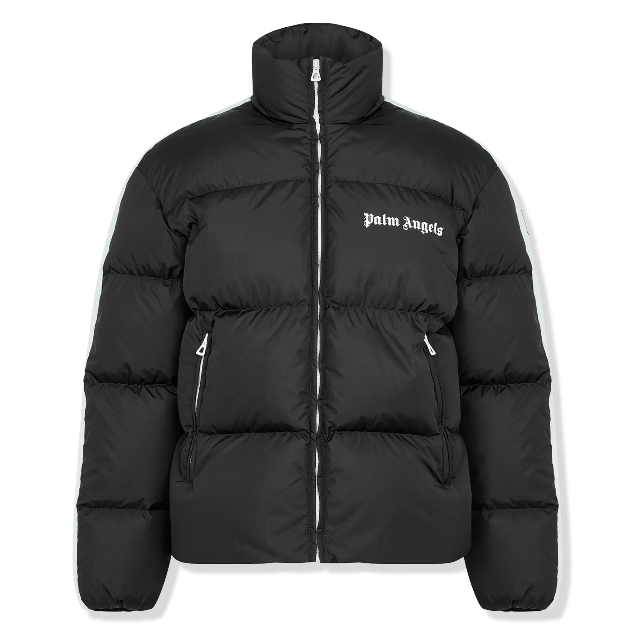 Palm Angels Black Puffer Track Padded Jacket