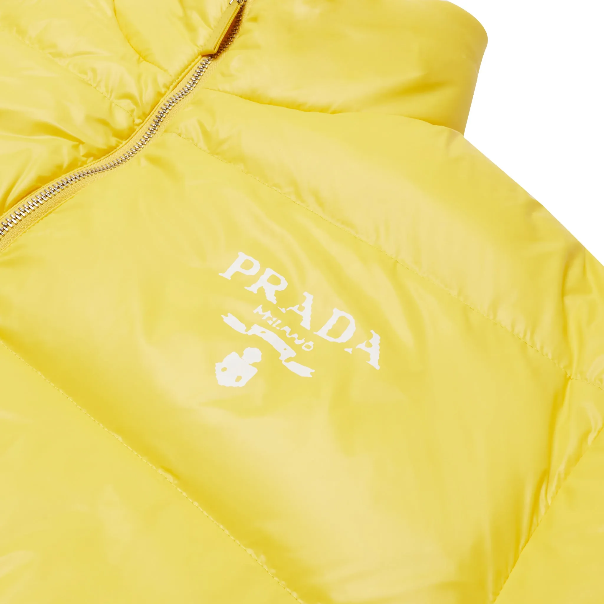 Preloved - Prada Re-Nylon Padded Yellow Jacket