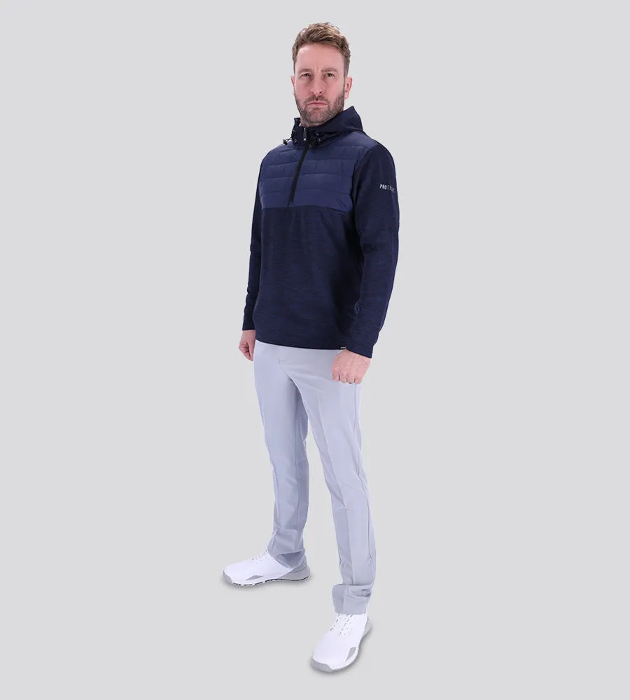 PRO TECH HYBRID HOODIE - NAVY