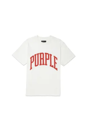 PURPLE BRAND Collegiate T-Shirt (White)